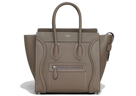 celine luggage souris|CELINE Drummed Calfskin Micro Luggage Souris .